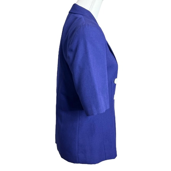 VTG Pendleton Classic Women's Blazer SZ 6 Blue Short Sleeve Double Breasted USA - Picture 6 of 14